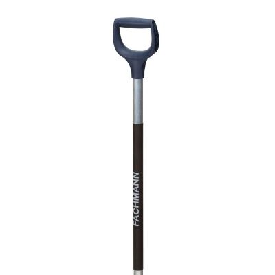 Компактная лопата с алюминиевым черенком, D образной ручкой, темно синий, 340мм