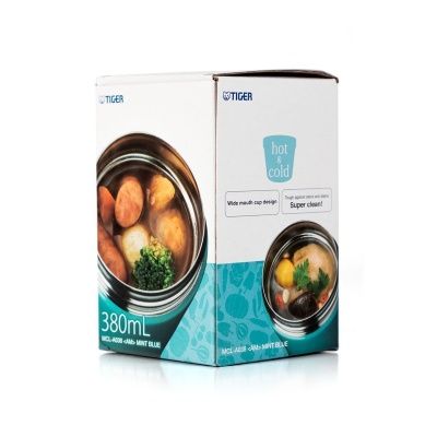 Термоконтейнер для первых или вторых блюд Tiger MCL-A038 Mint Blue, 0.38 л (цвет - мятно-голубой)