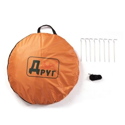 Палатка ДРУГ универсальная для душа и туалета L (цвет оранжевый)