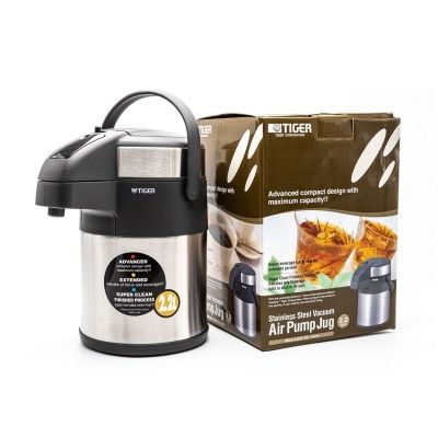 Термос с пневмонасосом Tiger MAA-A222 Stainless, 2.2 л (цвет - стальной)