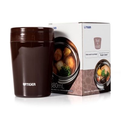 Термоконтейнер для первых или вторых блюд Tiger MCL-A038 Chocolate Brown, 0.38 л