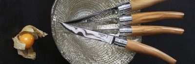 Набор столовых ножей Opinel VRI Olive Wood из 4-х штук