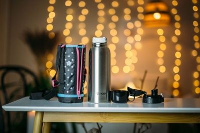 Термос спортивный Tiger MBO-E080 Blue Flower, 0.8 л