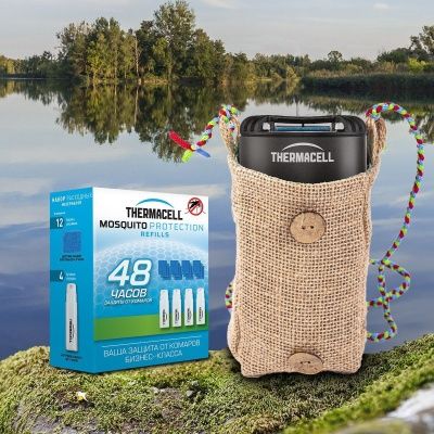 Прибор противомоскитный Thermacell Halo Mini Repeller Black (черный) + набор + чехол 