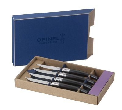 Набор столовых ножей Опинель (Opinel) VRI Эбеновое дерево из 4-х штук