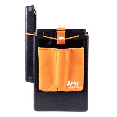 Рыболовный ящик Camping World  "Друг-2+" 30 л цвет черный + оригинальная система крепления