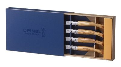 Набор столовых ножей Opinel VRI Olive Wood из 4-х штук