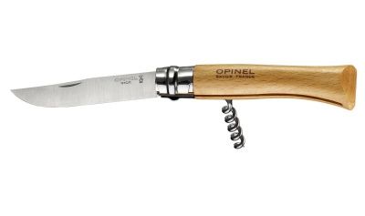 Нож складной Opinel №10 VRI Tradition Inox: The Experts со штопором