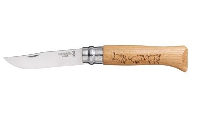 Нож складной Opinel №8 VRI Animalia Boar (кабан)