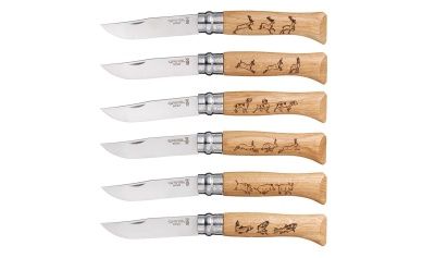 Набор ножей складных Opinel №8 VRI Animalia из 6 штук   