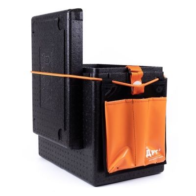 Рыболовный ящик Camping World  "Друг-2+" 25 л цвет черный + оригинальная система крепления