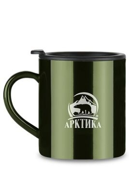 Термокружка "Арктика" невакуумная цветная 802-300 болотная, 0.3 л