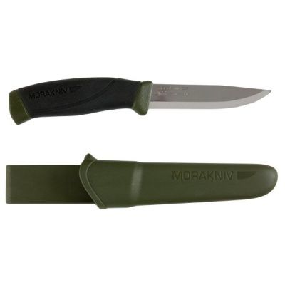 Нож Morakniv Companion MG (C), углеродная сталь, цвет хаки